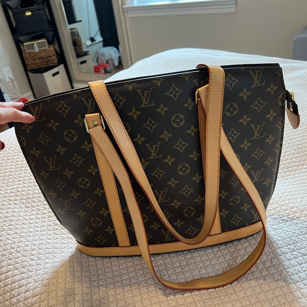 Vintage LV bag, brown color, medium size